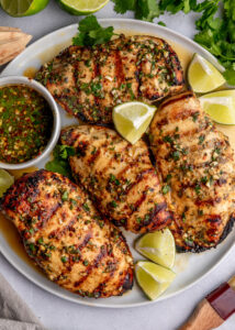 grilled chicken with chili salt sauce.HOW TO COOK CHICKEN BY OVEN - 4 MOST DELICIOUS RECIPES AT HOME