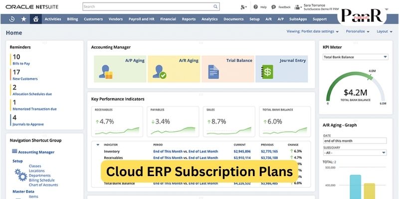Cloud ERP Subscription Plans
